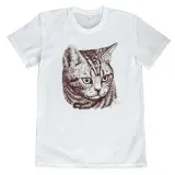 T-shirt with print Cat m.535 viscose TM Yaroslav